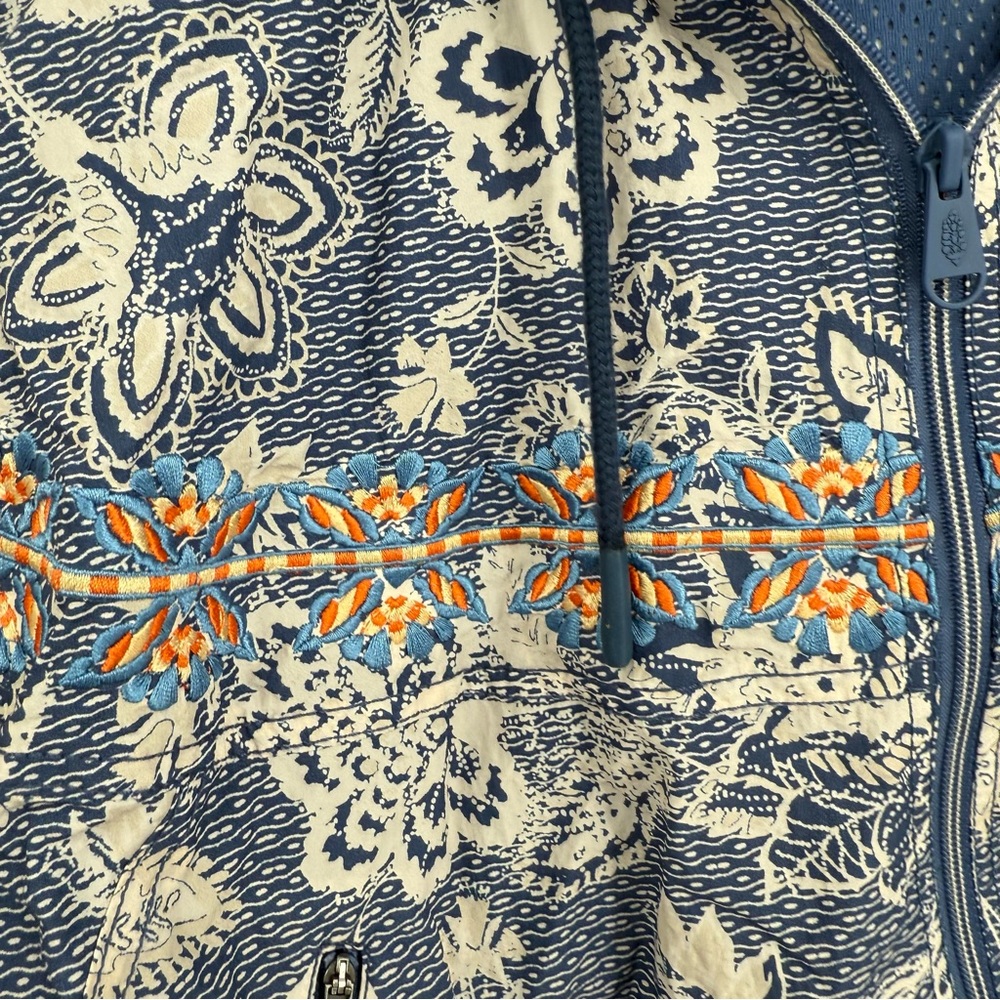 Free People Movement My Everything Purple Jacket Size Small Embroidered Floral - Picture 7 of 12